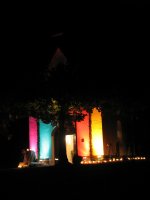 Beleuchtung des Heiligtums beim Jugendfest in Oberkirch